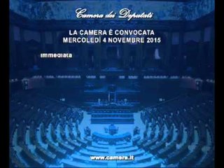 Roma - Camera - 17^ Legislatura - 515^ seduta (04.11.15)