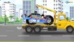 Emergency Cars - The Yellow Tow Truck saves Cars Friends Cop Car - Cars & Trucks Kids Cartoon