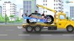 Emergency Cars - The Yellow Tow Truck saves Cars Friends Cop Car - Cars & Trucks Kids Cartoon