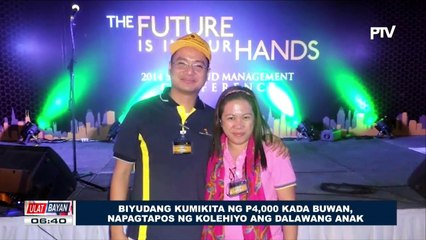 FEATURE: Biyudang kumikita ng P4,000 kada buwan, napagtapos ng kolehiyo ang dalawang anak