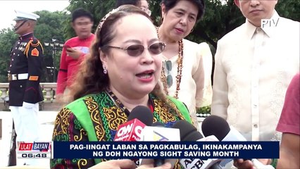 Pag-iingat laban sa pagkabulag, ikinakampanya ng DOH ngayong Sight Saving Month