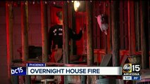 Crews respond to house fire in north Phoenix