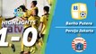 Highlight Liga 1 - Barito Putera Vs Persija Jakarta (1-0)