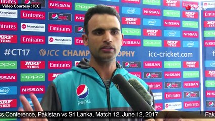 Fakhar Zaman Post Match Press Conference, Pakistan vs Sri Lanka, Match 12, June 12, 2017