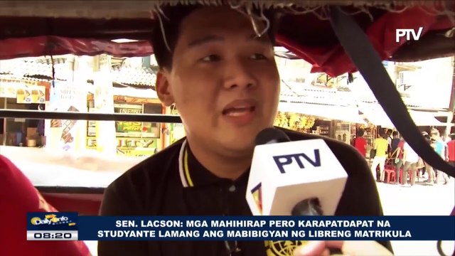 Sen. Lacson: Mga mahihirap pero karapatdapat na estudyante lamang ang mabibigyan ng libreng matrikula