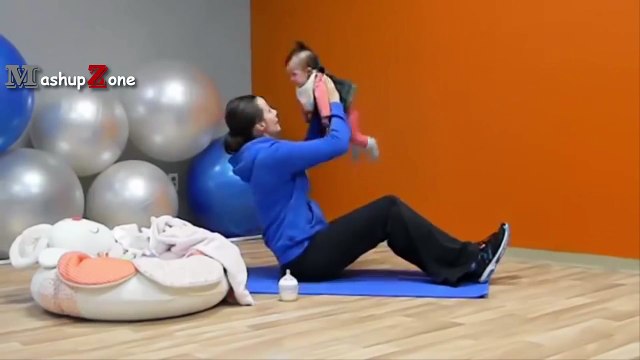 Funny Babies Helping Mom And Dad With Their Workouts [Funny & Cute]