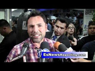 oscar de la hoya: mayweather can talk ortiz will win