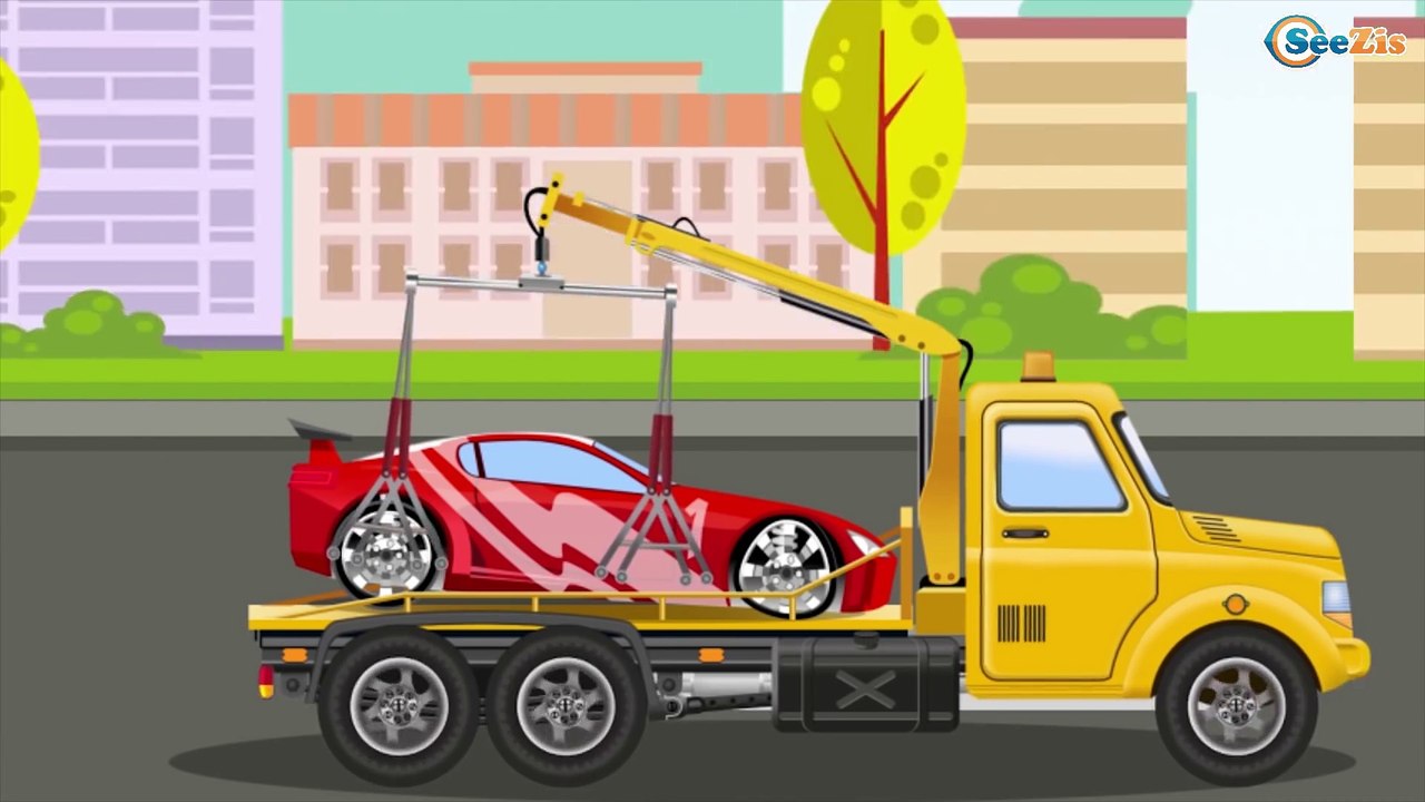 Le Dépanneuse Jaune pour bébés - Dessin animé français - Voitures Pour Enfants