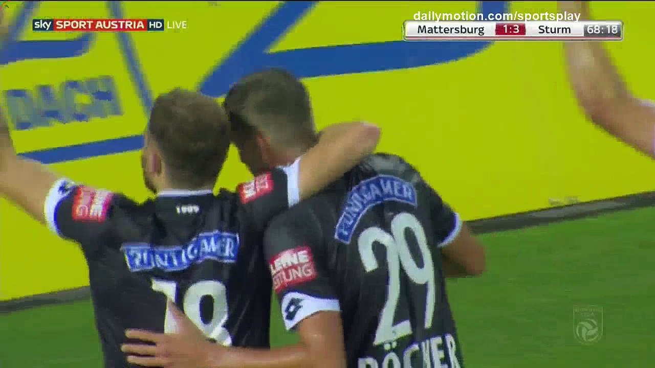 Thorsten Rocher Goal HD - Mattersburg 1 - 3 Sturm Graz - 06.08.2017 (Full Replay)