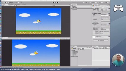 Aprenda_Unity_-_Clone_Flappy_Bird_-_04_-_Corpo_Rigido