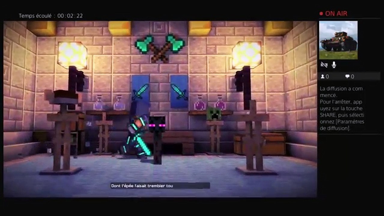 Minecraft story mode live #1 s1