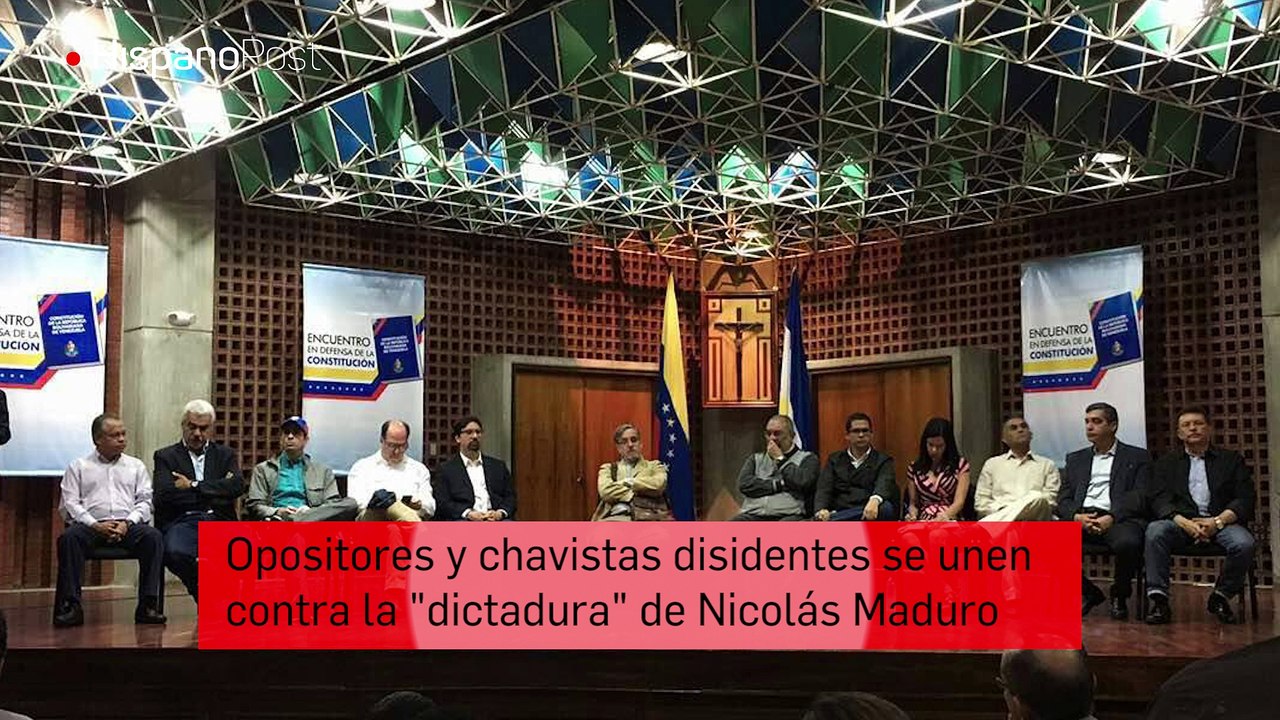 Opositores y chavistas disidentes se unieron contra la "dictadura" de Nicolás Maduro