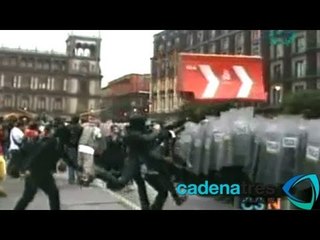 Скачать видео: 22 anarquistas detenidos en disturbios en marcha por Halconazo; buscan a 7 involucrados en gresca