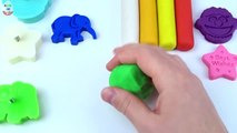 Les couleurs Créatif léléphant pour amusement amusement enfants Apprendre petit moules jouer étoiles scintillement Doh animal sta