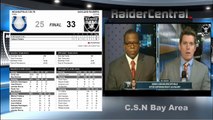 Raiders Vs Colts Official LIVE PostGame Review Week 16 NFL,Romanowski React/Rant,Derek Car