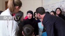 Syria: Assad receives 54 women and children freed after prisoner swap with militants