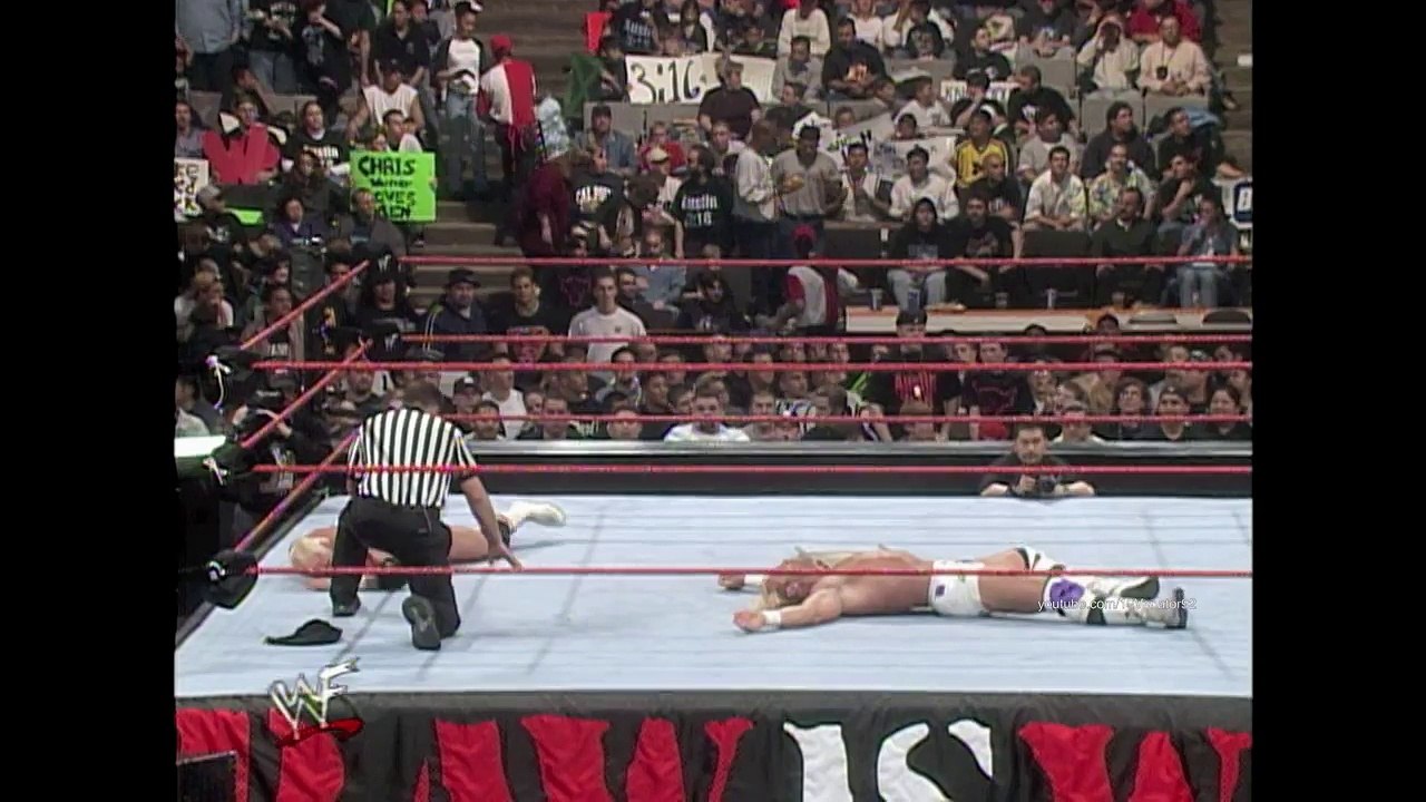 WWF RAW 3/15/1999 Billy Gunn vs. Hardcore Holly Hardcore Championship (HD/1440p)