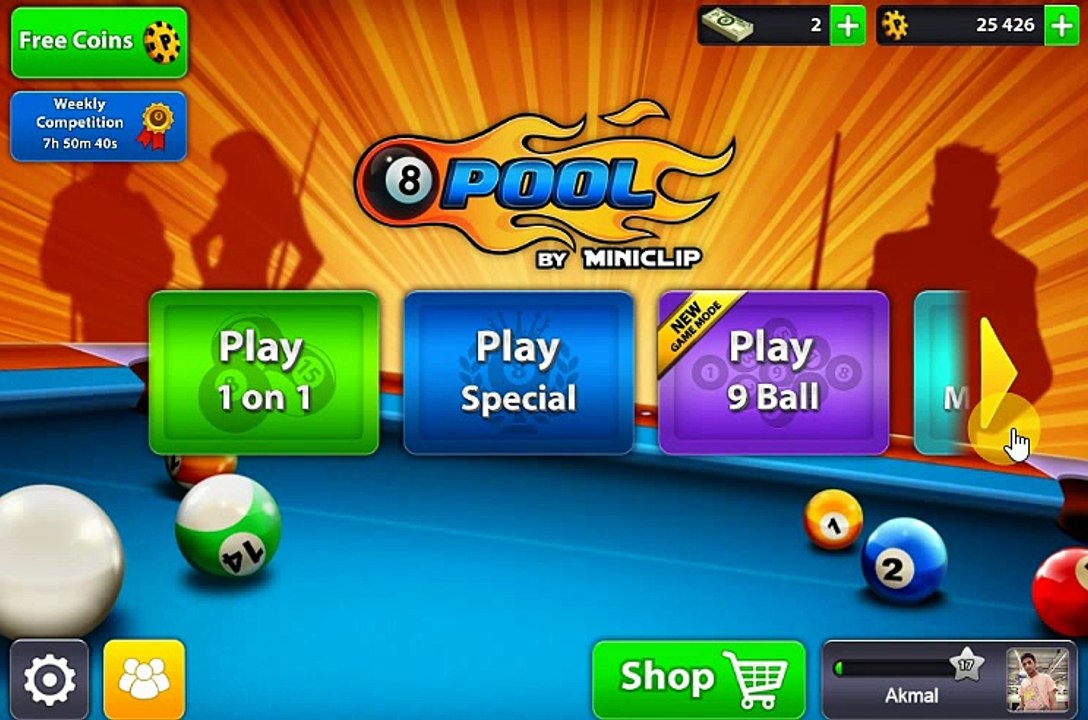 9 Ball Pool Video Game Akmal Vs Saif 2017