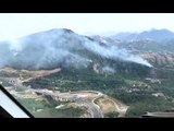 Lauria (PZ) - Incendio boschivo, canadair in azione (25.07.17)