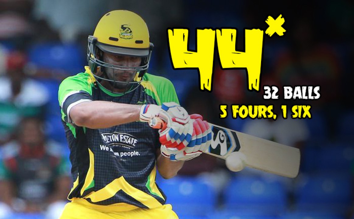 Shakib's 44 runs off 32 balls,