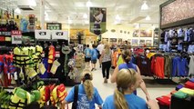 Jake Locker shops at Dicks Sporting Goods with Boys and Girls Club