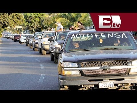 Autodefensas y fuerzas federales contra Los Caballeros Templarios en Michoacán