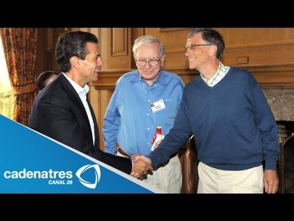 Peña se reúne con Bill Gates y Warren Buffett en Sun Valley, Idaho