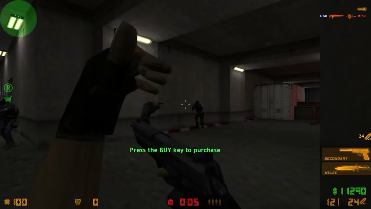 Counter-Strike v1.6 gameplay with Hard bots - Office - Counter-Terrorist (Old - 2014)