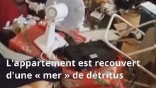 Un proprio récupère son appartement où s'entassent 4 ans de déchets