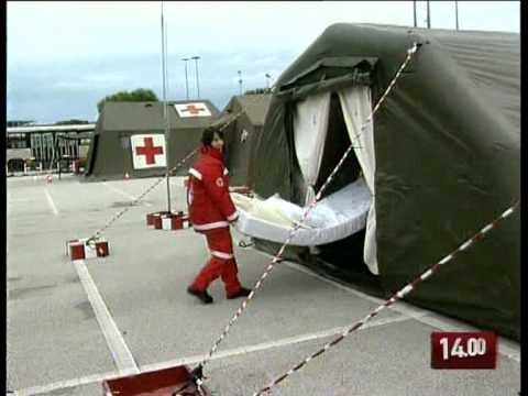 TG 19.12.09 Bari, un campo di prima accoglienza per i senza fissa dimora