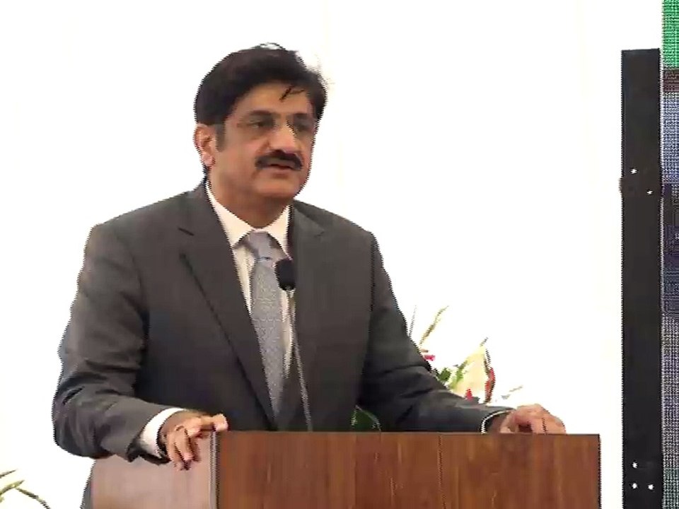 Murad Ali Shah addresses at Behria Model School (P1)