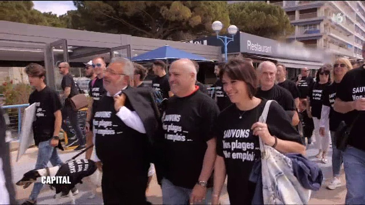 Les plages privées de Juan-les-Pins menacées de disparition à cause d'un décret: les plagistes montent au créneau