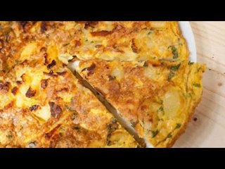 Cómo hacer una frittata con papas fritas