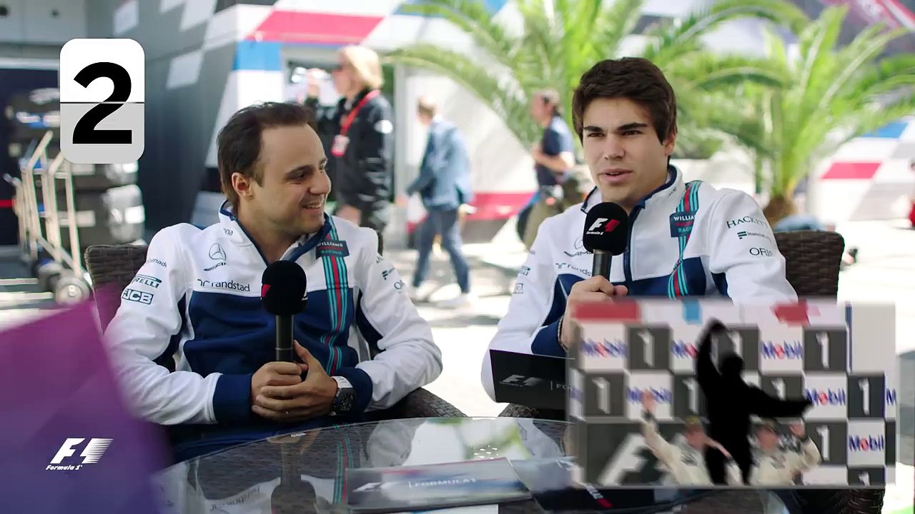 Williams Racings Felipe Massa and Lance Stroll | F1 Grill The Grid 2017