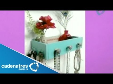 Cómo hacer un elegante joyero, utilizando un viejo cajón de madera