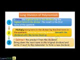 Division Algorithm for Polynomials - Long division of Polynomials examples