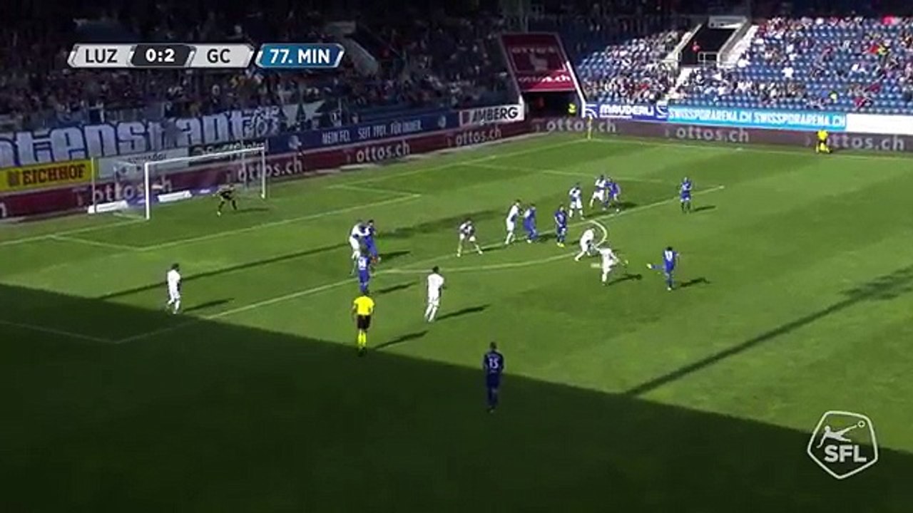Luzern 1:2 Grasshoppers (Swiss Super League 6 August 2017)