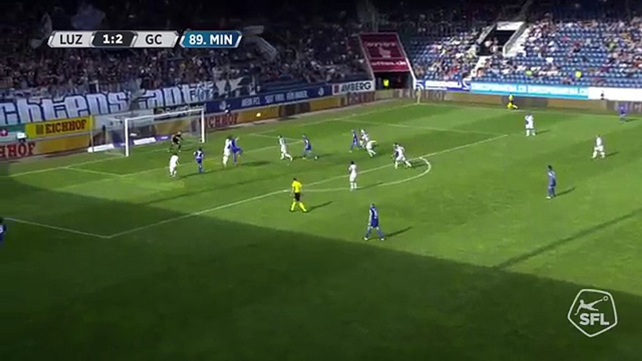 Luzern 2:2 Grasshoppers (Swiss Super League 6 August 2017)
