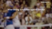 Andre Agassi tennis hack against Boris Becker
