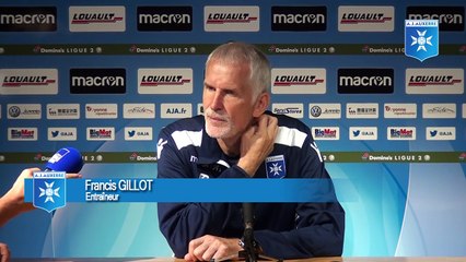 Conférence de presse de Francis Gillot avant Red Star - AJA