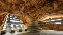 The Stockholm Tunnel Rail is the Longest Art Gallery in the World