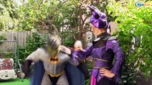 Superhero Prank w/ Spiderman, Frozen Elsa & Supergirl Joker Pink Spidergirl Hulk