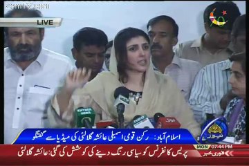 Ayesha Gulalai Media Talk Outside Assembly - 7th August 2017