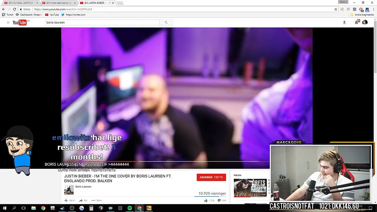 MarckozHD Reagerer På: JUSTIN BIEBER - IM THE ONE COVER BY BORIS LAURSEN