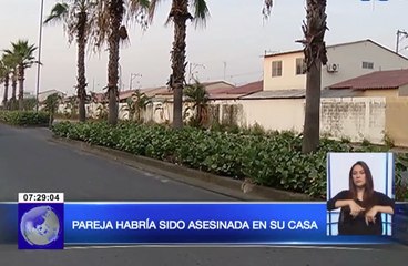 Pareja habría sido asesinada en su casa