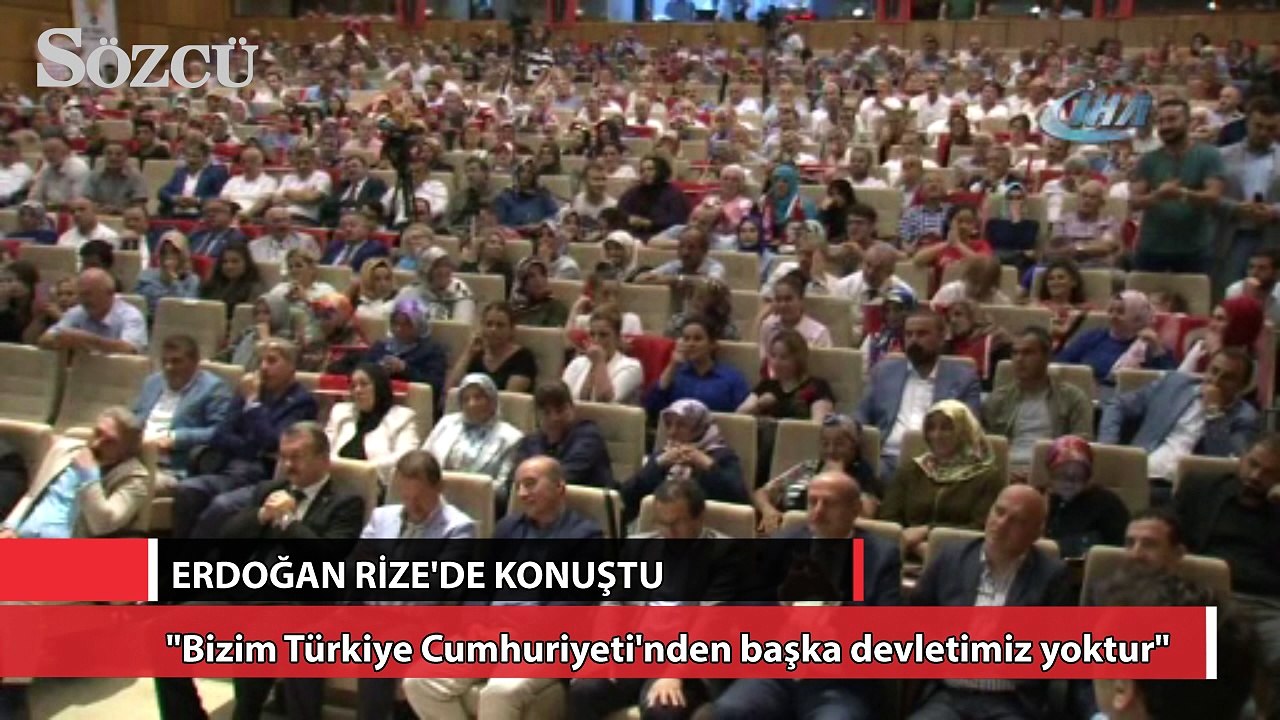 "Bizim Türkiye Cumhuriyeti'nden başka devletimiz yoktur"