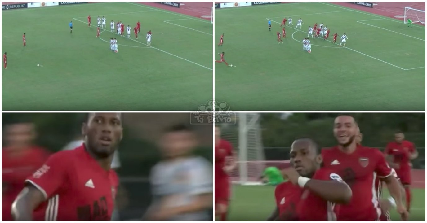 Aos 39 anos Drogba bate livre fora da área de fazer inveja a muitos jovens jogadores... QUE GOLAÇO!