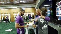 Zinedine Zidane and Karim Benzema meet Franck Ribéry!
