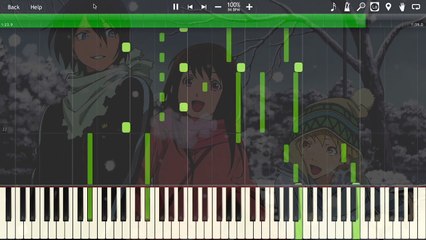 Noragami Heart Realize (Synthesia Piano Solo)