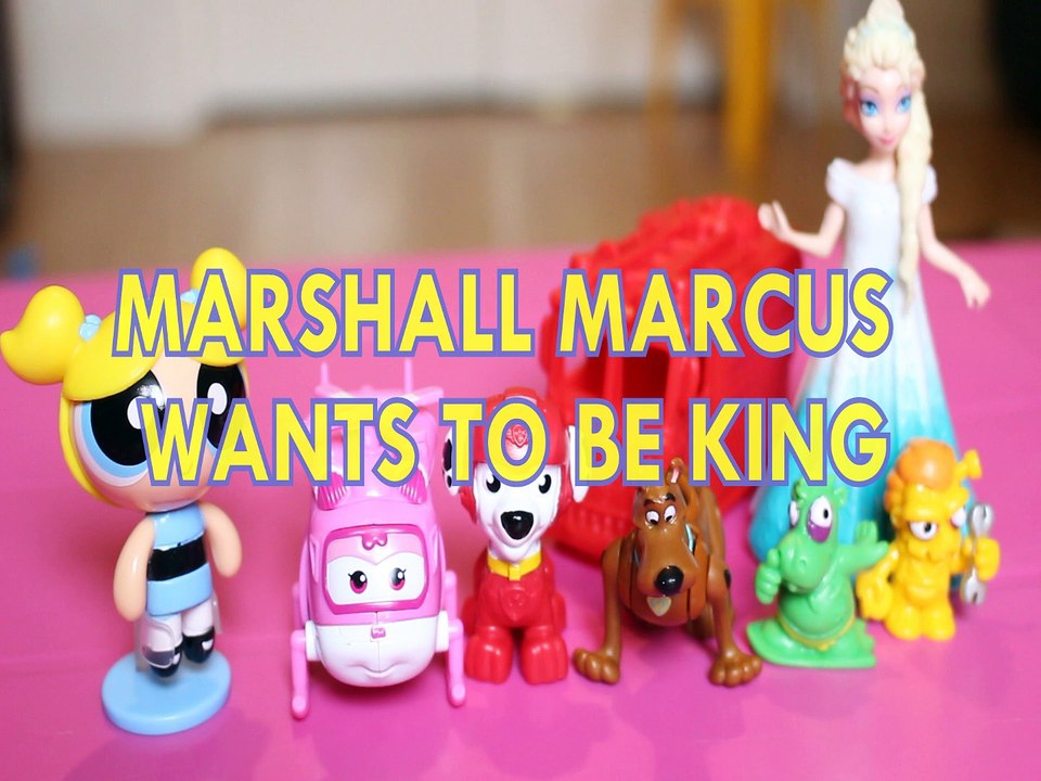 MARSHALL MARCUS WANTS TO BE KING BUBBLES DIZZY HIFUR MERCHY ELSA PAW PATROL  Toys BABY Videos, QUEEN ELSA , FROZEN , DIS